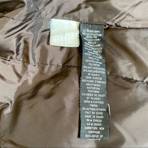 Jacob women’s brown down filled puffer coat parka size Medium - Picture 12 of 12